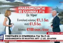Αναβαθμίζονται 85 ελληνικά μαχητικά αεροπλάνα F-16 σε VIPER