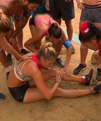 Survivor 2: Χτύπησε άσχημα η Βιργινία Δικαιούλια. Πέσανε πάνω της όλοι οι παίκτες