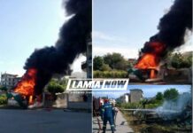 Λαμία: Ανατινάχθηκε παρκαρισμένο τροχόσπιτο – Η στιγμή της έκρηξης και οι εικόνες που κόβουν την ανάσα