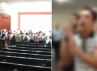 Μπήκαν στην εκδήλωση του ΣΥΡΙΖΑ για το Σκοπιανό και τραγούδησαν το «Μακεδονία Ξακουστή»