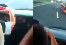 8χρονος οδηγεί με 120 χλμ σε αυτοκινητόδρομο ενώ ενήλικες του φωνάζουν να προσπεράσει