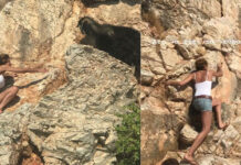 Η Τζένη Μπαλατσινού προσπαθεί να σώσει μια κατσίκα στο Αιγαίο
