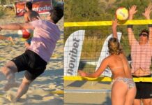 Ο Σάκης Ρουβάς έπαιξε beach volley στην Ίο και οι Ρουβίτσες της πλαζ παραλήρησαν!