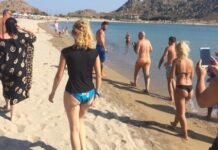 Λήμνος: Η στιγμή που η παραλία σηκώνεται στο πόδι – Θέμα συζήτης ο σύζυγος πασίγνωστης ηθοποιού – video