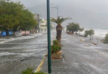 Μεσσηνία: Ο μεσογειακός κυκλώνας ένωσε τη θάλασσα με τη στεριά – Νέες εικόνες από Καλαμάτα, Κορώνη, Πύλο και Φοινικούντα – video