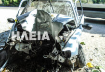 Ηλεία: Χαροπαλεύει νεαρή οδηγός μετά από τροχαίο – Η σύγκρουση που διέλυσε το αυτοκίνητό της