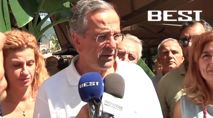 Σαμαράς: «Γυρνούσα τα μαγαζιά για να βεβαιωθώ από τους καταστηματάρχες ότι έχουν βγει από τα μνημόνια»
