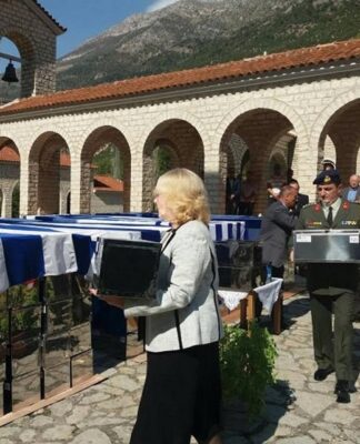 Ενταφιάστηκαν στην Κλεισούρα οι 573 νεκροί του ελληνοϊταλικού πολέμου