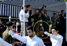 Όλοι όρθιοι εκτός από τη Βουλευτή του ΣΥΡΙΖΑ Πιερίας στο “Μακεδονία Ξακουστή”