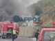 Φλεγόμενη νταλίκα στον αυτοκινητόδρομο Καλαμάτας – Κορίνθου.