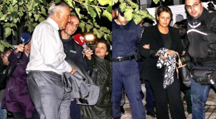 Με χειροπέδες ο Γιάννος Παπαντωνίου και η σύζυγός του