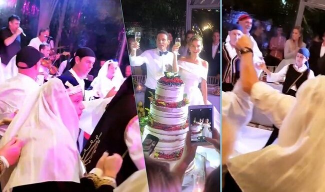 Γάμος Menounos: Παραδοσιακό γλέντι με κλαρίνα και τσολιάδες στη δεξίωση