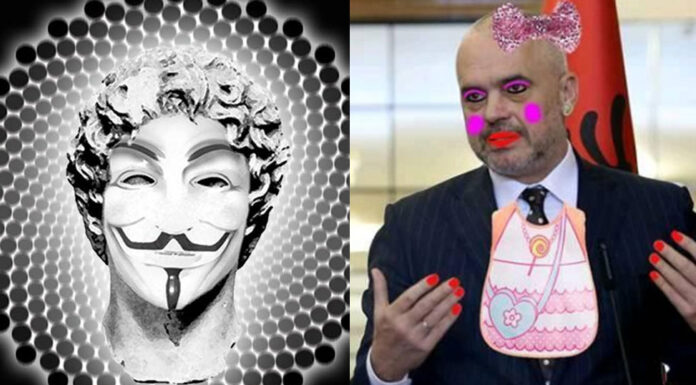 Οι Anonymous Greece «ρίχνουν» σελίδες των Αλβανών και κοροϊδεύουν τον Έντι Ράμα