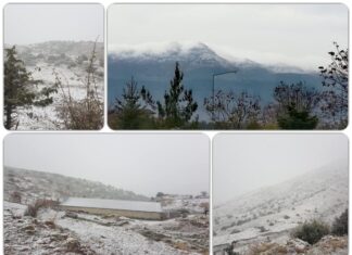 Χιόνια σε Ιωάννινα και Τρίκαλα – Οι πρώτες εικόνες
