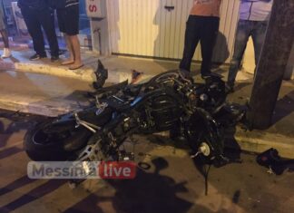 Τραγωδία στην Καλαμάτα: Νεκρός οδηγός μηχανής – Παρασύρθηκε από ΙΧ – video