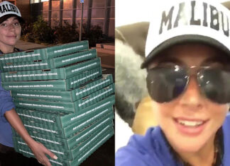 H Lady Gaga πήγε πίτσες και καφέδες σε κέντρα εκκένωσης στη Καλιφόρνια
