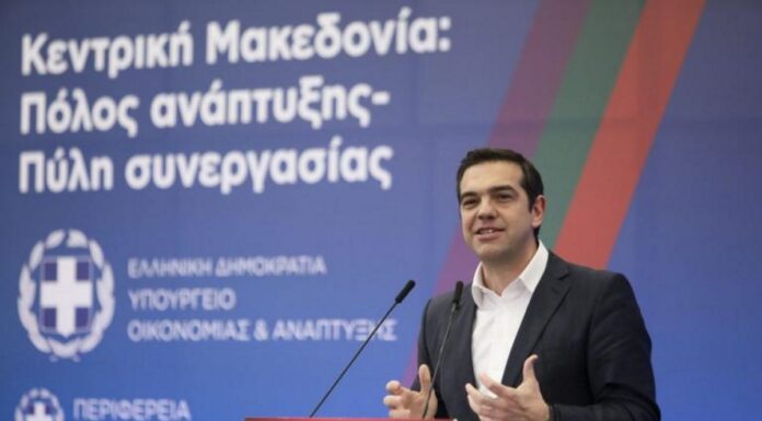 Στο Σταθμό του Μετρό στο Συντριβάνι Θεσσαλονίκης ο Αλέξης Τσίπρας