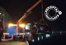 Έπεσε με τη μηχανή του στο Θερμαϊκό. – video