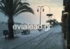 Καιρός: Τα χιόνια στη Χαλκίδα έφτασαν μέχρι τη θάλασσα – Αποκλεισμένα χωριά στην Εύβοια