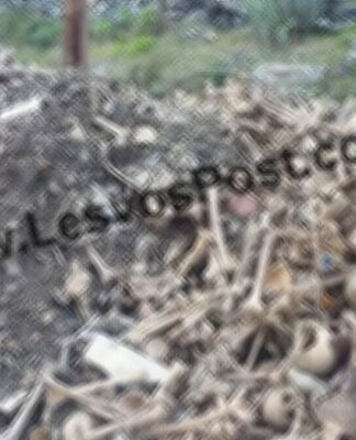 Πέταξαν ανθρώπινα κρανία και οστά νεκρών σε δρόμο της Λέσβου. Προσοχή: Ανατριχιαστικές εικόνες