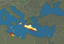 Κρήτη: Απίστευτες εικόνες με βροχή κεραυνών – Αφρικανική σκόνη κάλυψε το Ηράκλειο