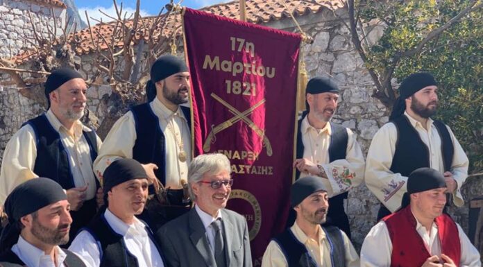 Ο Νίκος Βλαχάκος στη Μάνη για την Εθνική Επέτειο