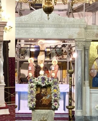 Α’ Χαιρετισμοί με τον Μητροπολίτη Πειραιά στον Άγιο Ελευθέριο Καμινίων