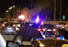 Εικόνες σοκ στην Αθηνών – Λαμίας. "Λαμπάδιασε" αυτοκίνητο – video, pics