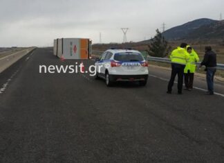 Ξάνθη: Ανατροπή νταλίκας "έκλεισε" την Εγνατία Οδό