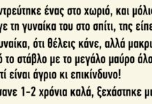 Παντρεύτηκε ένας στο χωριό και μόλις πήγε τη γυναίκα του στο σπίτι