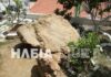 Ζημιές από τους σεισμούς στην Ηλεία – Βράχος έπεσε σε σπίτι.