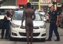 Λάρισα: Σταμάτησε μπροστά στο περιπολικό όπως τον γέννησε η μαμά του – Οι απίστευτες εικόνες