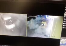 Η στιγμή που ανατινάζουν ασθενοφόρο σε κλινική στο Αιγάλεω