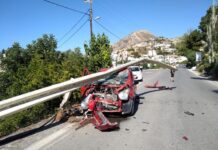Εικόνες σοκ από τροχαίο στην Ιεράπετρα
