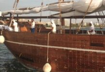 Εντυπωσιακές εικόνες από ξύλινο σκάφος – μουσείο του Κατάρ στη Θεσσαλονίκη. video