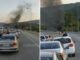 Βγήκαν σώοι από φλεγόμενο αυτοκίνητο στην Εγνατία Οδό. video