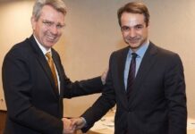 Ευχές από τον Αμερικανό πρέσβη στον Κυριάκο Μητσοτάκη για τη νίκη του