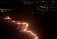 Απόκοσμη εικόνα. Η Χαβάη από ψηλά την ώρα που φλέγεται