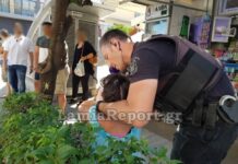 Λαμία: Επιχείρησε να σφάξει τη γυναίκα του στην πλατεία – Σκληρές εικόνες