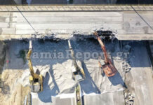 Κυκλοφοριακές ρυθμίσεις στην Αταλάντη – Βίντεο από την κατεδάφιση της γέφυρας