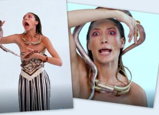 GNTM: Πανικός την ώρα της φωτογράφησης! Μπήκε το φίδι στο παντελόνι της και ούρλιαζε! (photos)
