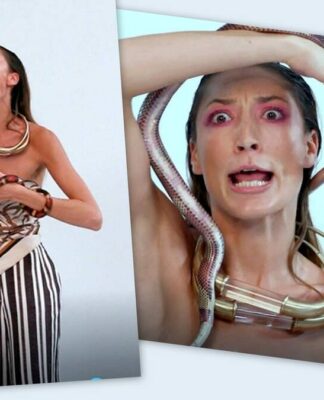 GNTM: Πανικός την ώρα της φωτογράφησης! Μπήκε το φίδι στο παντελόνι της και ούρλιαζε! (photos)
