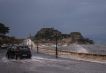 Κέρκυρα: Χτύπησε με μανία η «Βικτώρια» – Πλημμύρες, κατολισθήσεις και άνεμοι εννιά μποφόρ!