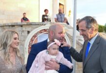 Η βάφτιση της μικρής Αλίκης Βουγιουκλάκη