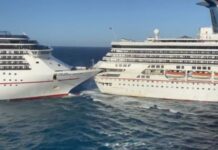 ΦΟΒΕΡΟ: Συγκρούστηκαν δυο κρουαζιερόπλοια της ίδιας εταιρίας (ΒΙΝΤΕΟ)