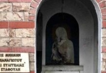 ΑΙΣΧΟΣ: Άγνωστοι βανδάλισαν την εικόνα της Παναγίας στη Θεσσαλονίκη (ΒΙΝΤΕΟ)