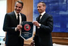 Συνάντηση Μητσοτάκη με την ηγεσία UEFA – FIFA – Υπογράφεται σήμερα το «μνημόνιο»