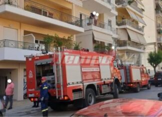 Πάτρα: Φωτιά σε διαμέρισμα – Μια γυναίκα στο νοσοκομείο