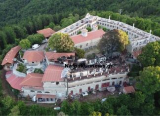 Μονή Θεοτόκου Βαρνάκοβας: Εικόνες πλήρους καταστροφής από την πυρκαγιά (ΒΙΝΤΕΟ – DRONE)