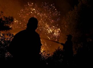 Σε ύφεση η φωτιά στη Ηλεία – Μαίνεται στις Κεχριές